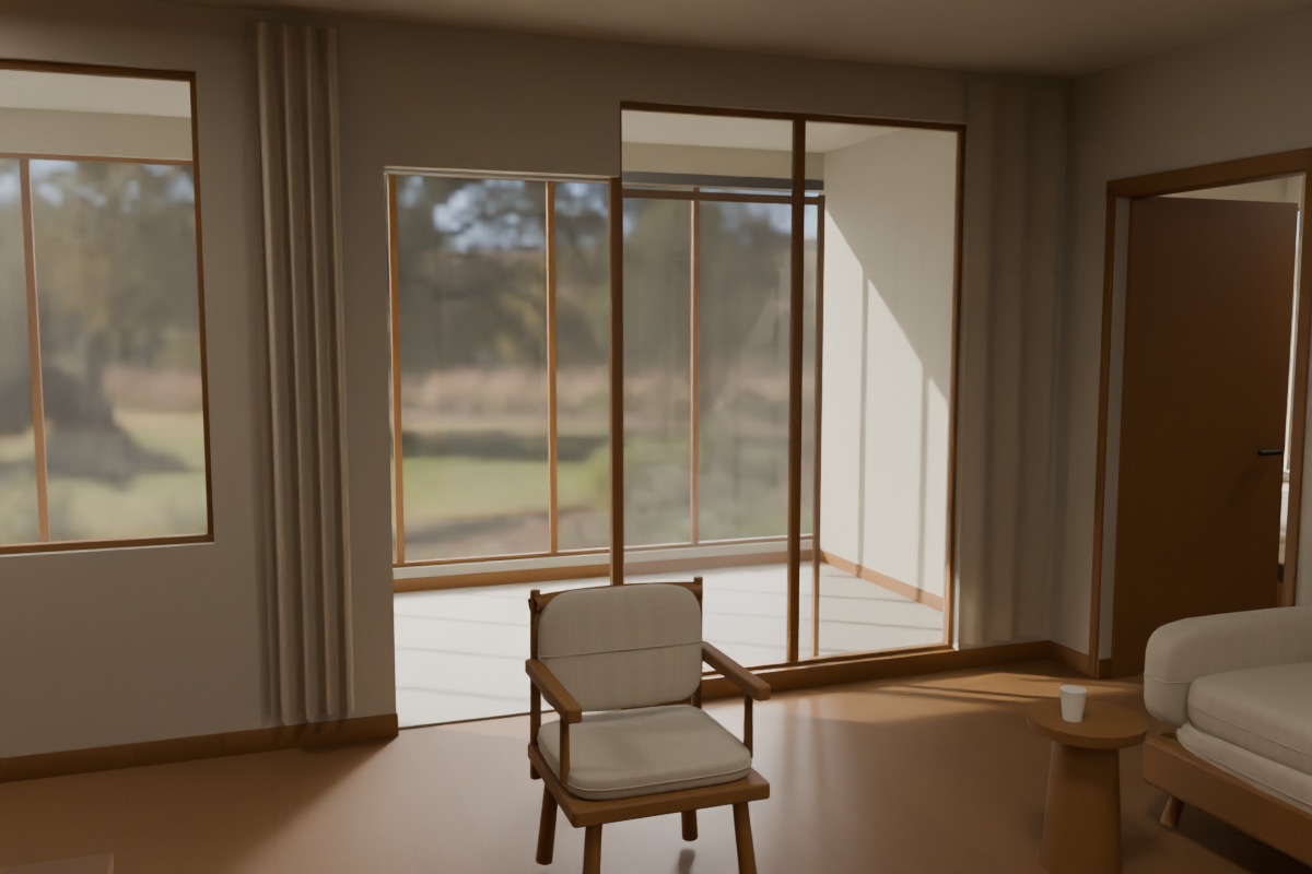Blender实景渲染预览，尚不可行走
